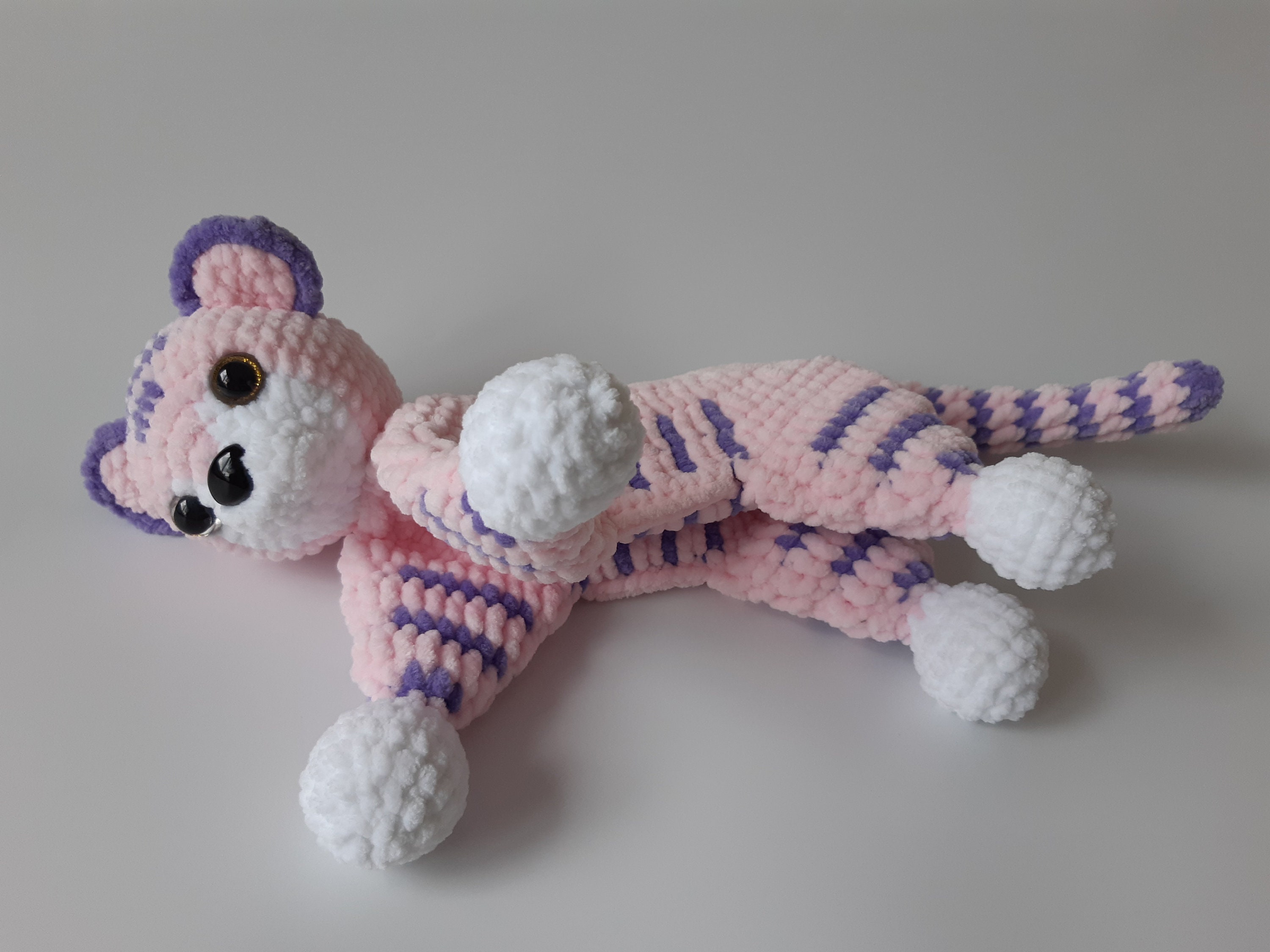 pink stuffed tiger