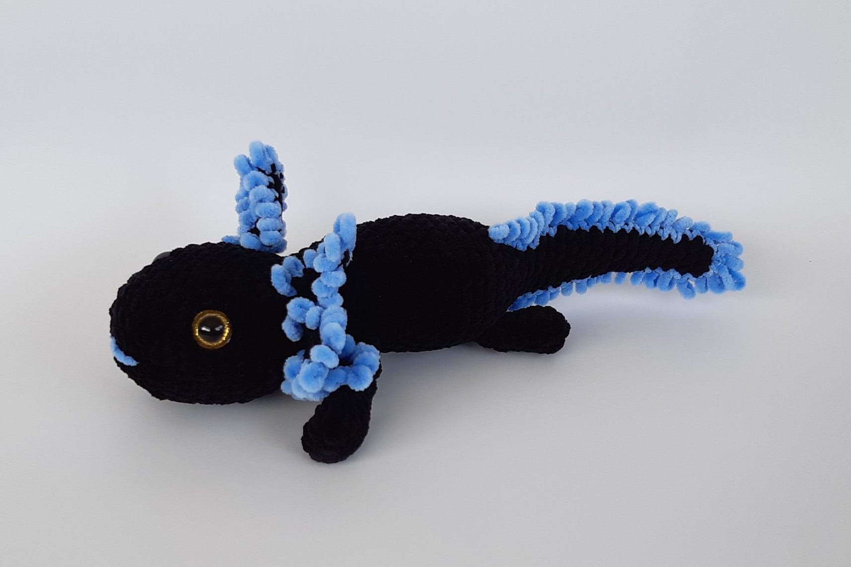  BlisteriArt Handmade Crochet Violet Axolotl Stuffed