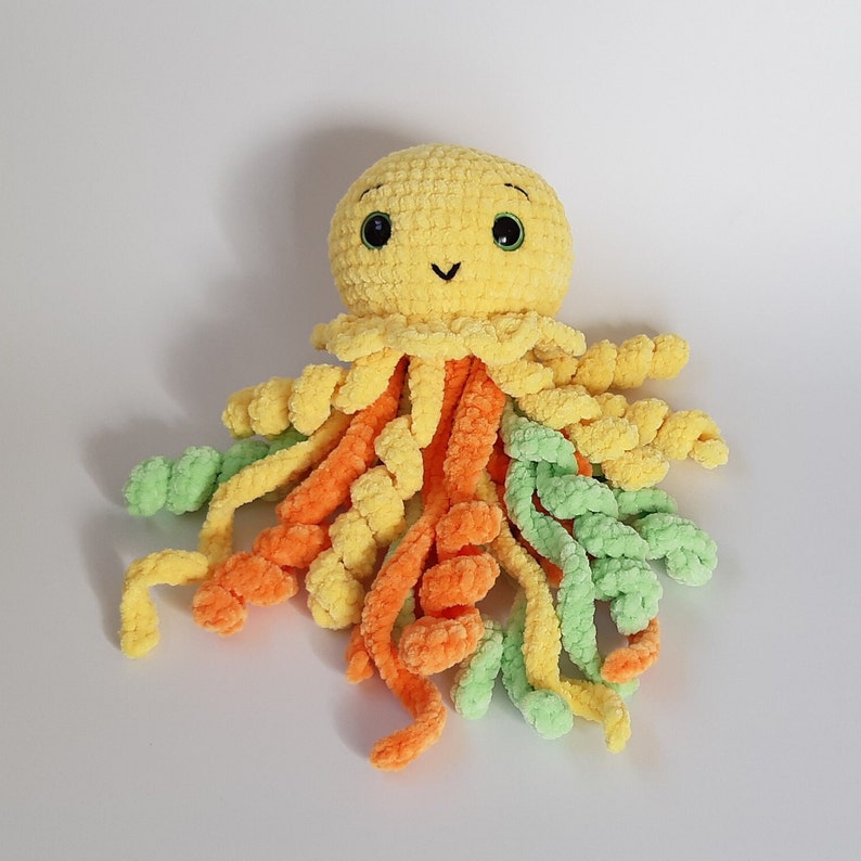Plush Jellyfish PATTERN Crochet Jellyfish Plush Pattern Etsy
