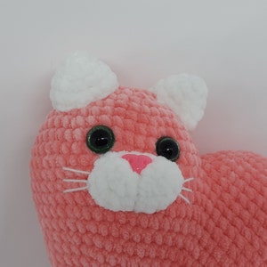 Plush Heart PATTERN Crochet Cat plush pattern Plush Bunny pdf Easy crochet pattern Valentine's Day plushies Mother's day gift image 8