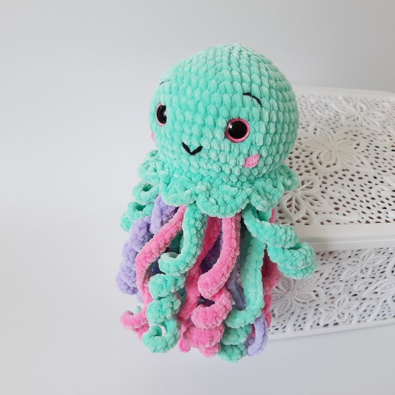 Plush Jellyfish PATTERN Crochet Jellyfish Plush Pattern Etsy