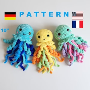 Crochet Plush Jellyfish Pattern: Amigurumi Sea Toy (PDF)