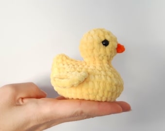 Crochet Plush Jeep Ducky gift - Handmade Dashboard Accessory - Soft Stuffed tiny amigurumi animals
