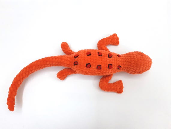 Crochet Red Spotted Newt Plush: 14