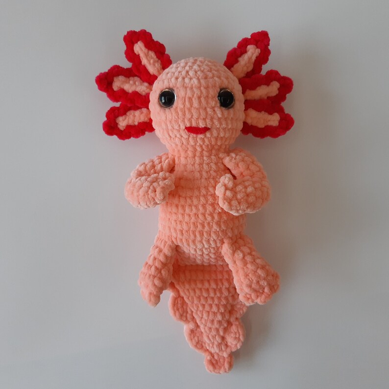 Plush Axolotl PATTERN Crochet Axolotl Toy Pattern Plush Tiny Etsy