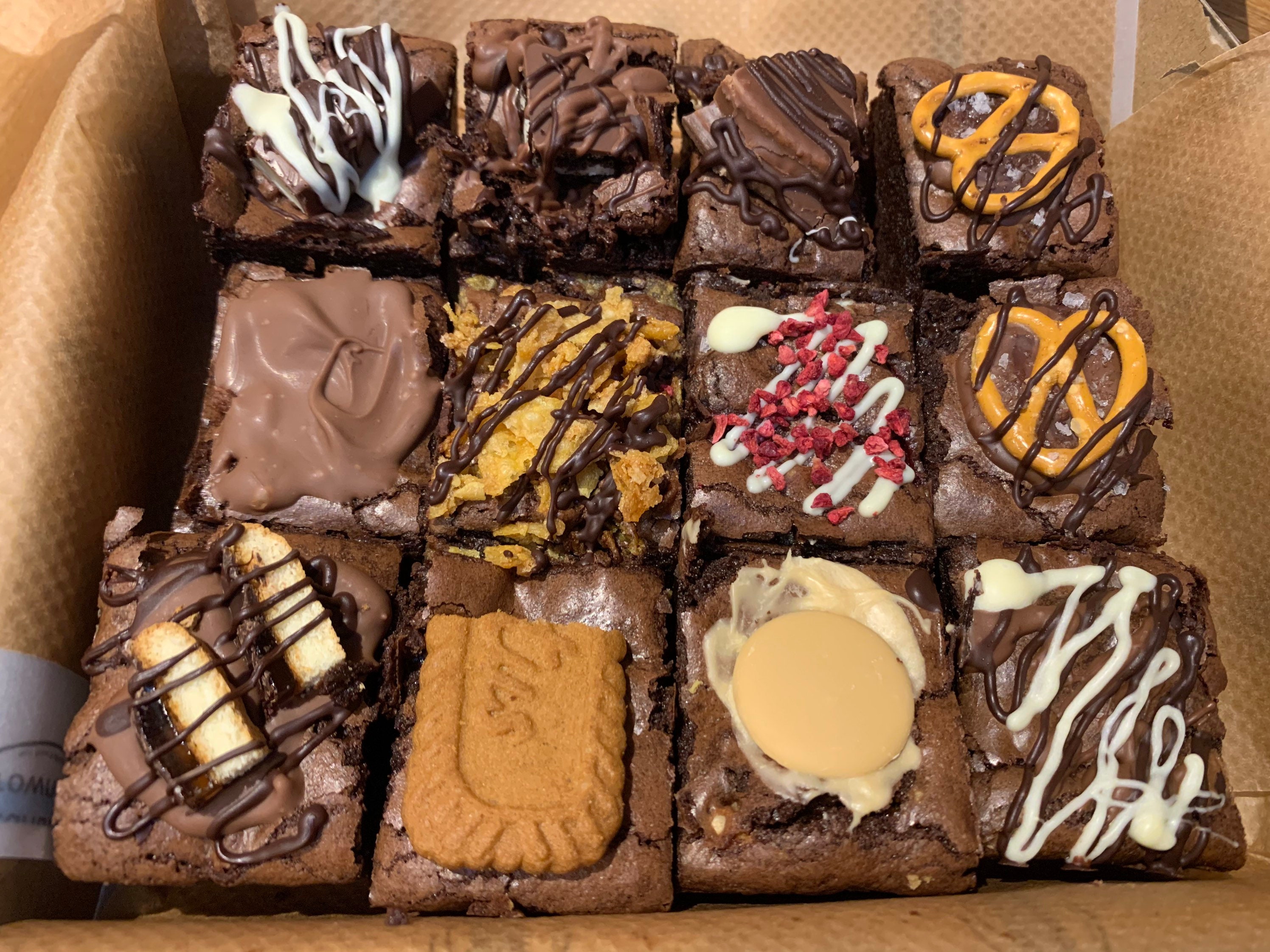 Mixed Selection Brownies Nut/peanut Free Brownies Made in a Etsy UK