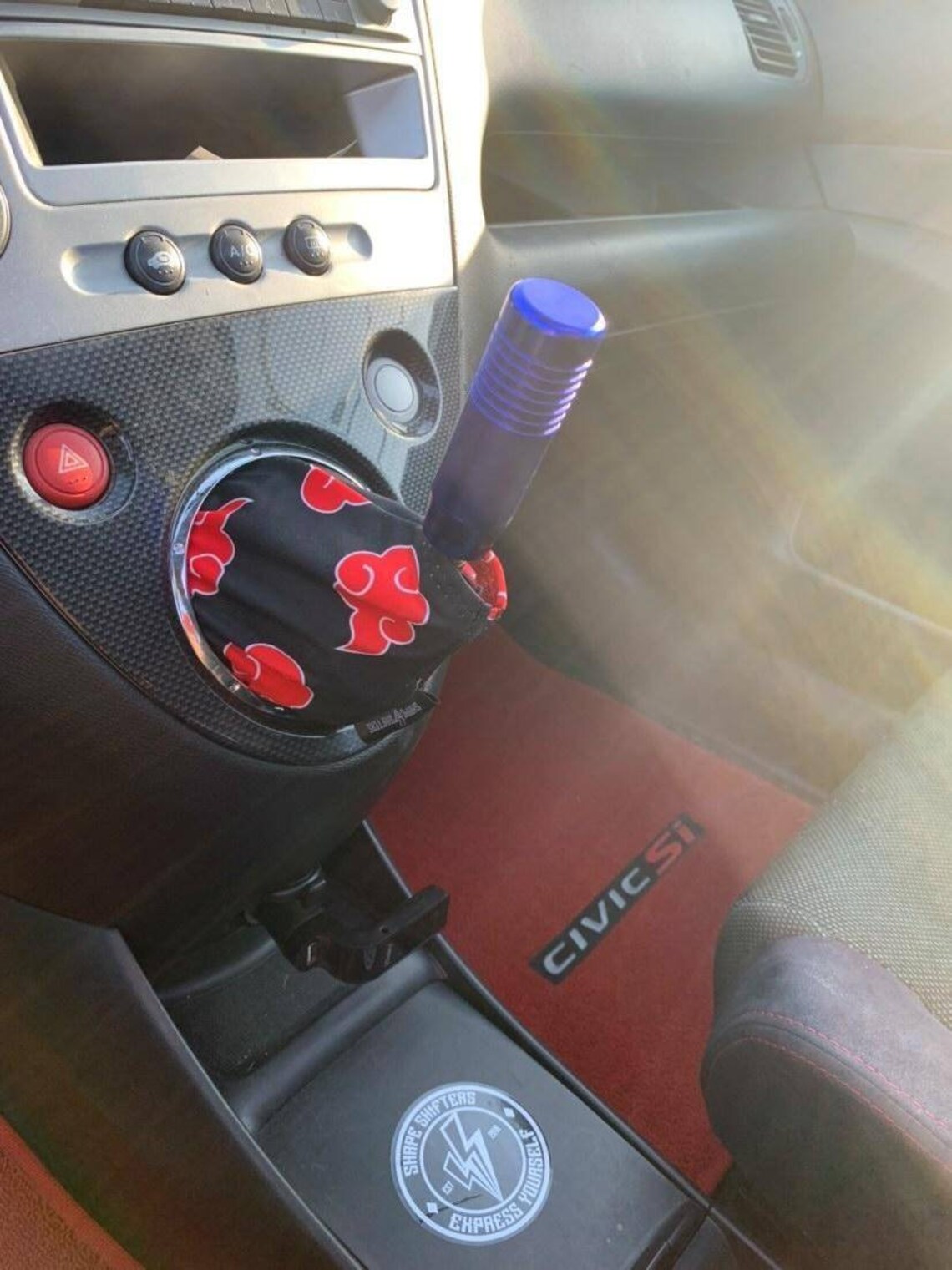 Akatsuki JDM Red Clouds Anime Shift Boot Gear Cover Handbrake Etsy
