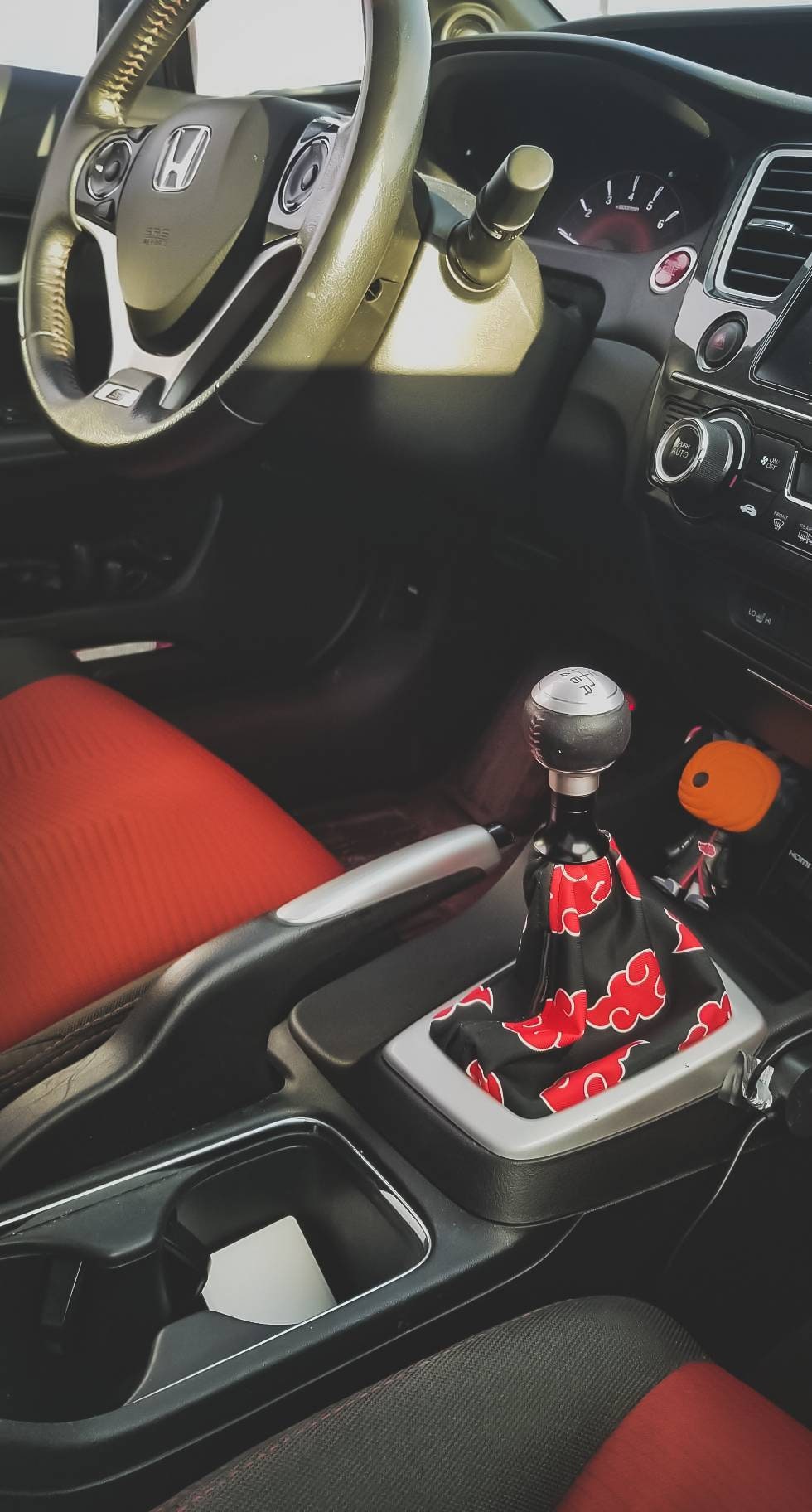 Akatsuki JDM Red Clouds Anime Shift Boot Gear Cover Handbrake Etsy