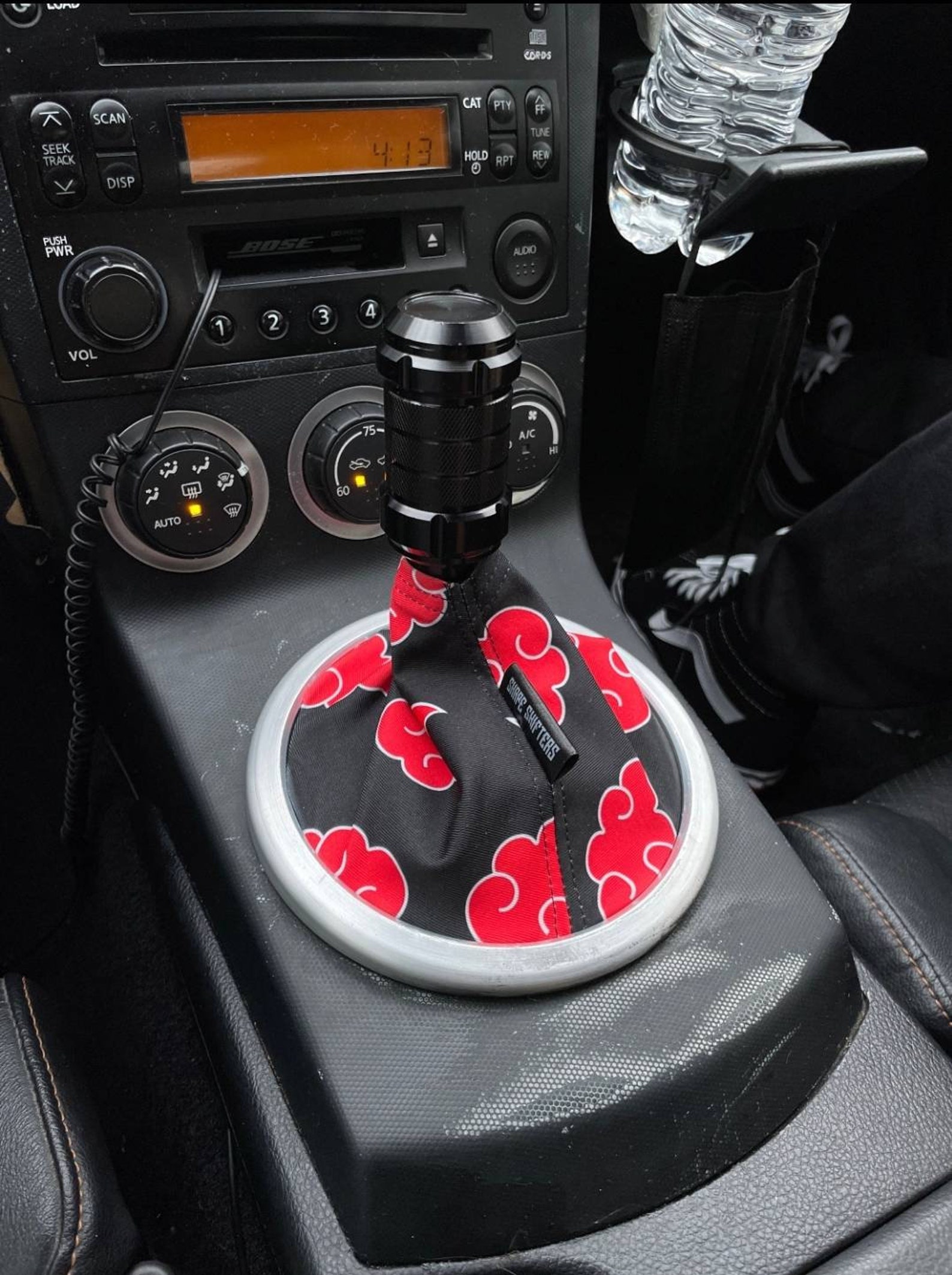 Akatsuki JDM Red Clouds Anime Shift Boot Gear Cover Handbrake Etsy