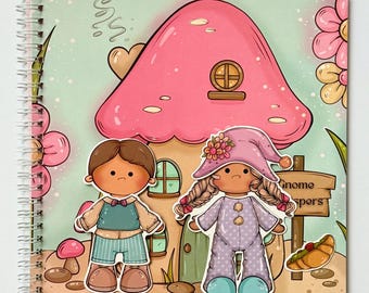 Gnome Paper Dolls Set: Reusable Dress-Up Book, 2 Dolls, 56 Outfits