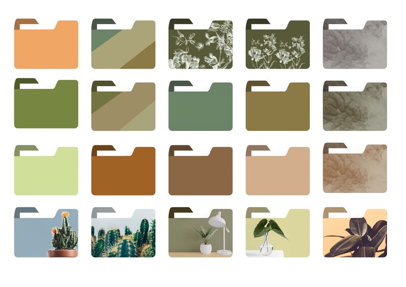 Desktop Wallpaper Organizer Calendar with Plants Natural Boho Etsy