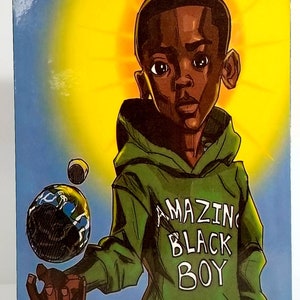 African American Amazing Black Boy Wood Art Plaque, African American Boy Art, Black Boy Art, Black Boy Room Decor, African American Wall Art