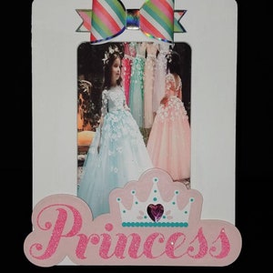 Custom Princess Frame, Princess Treatment, Princess Room, Princess Room Decor, Princess Photo Frame, Custom Photo Frame, Pretty in Pink, Art