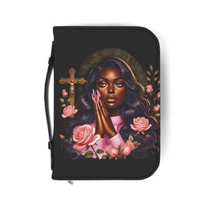 Artistic Bible Cover with Floral & Cross Design, Prayer Journal Holder, Religious Gift, Christian Accessory, Inspirational Book Cover