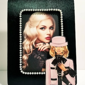 Classy Lady Pearl Photo Frame, Custom Photo Frame, Custom Picture Frame