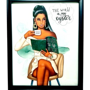 Millionaire Mama Fashion Wall Art Print, African American Art, Fashion Print, Fashion Illustration