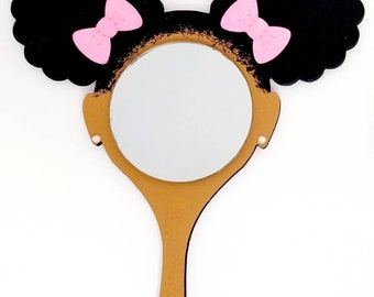 Afro puffs mirror, Gifts for little girls, Inspiration Mirror, Afro Mirror, African Pride Mirror, Gifts for Girls, Gifts for Black Girls
