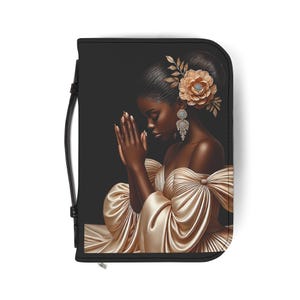 Elegant Bible Cover for Women | Prayer Journal | Religious Gifts | Faith Accessories | Spiritual Artwork