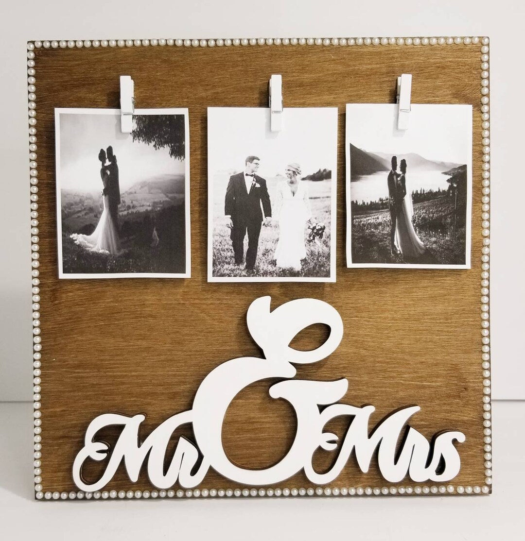 Wedding Photo Memory Board, Wedding Wall Decor Etsy