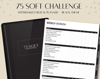 75 Soft Challenge Digital Planner | Fitness Digital Planner | Workout Planner | Goodnotes Planner | Goodnotes Fitness Planner