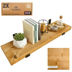 Colorado Pine Wooden Shelf