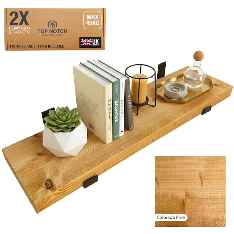 Colorado Pine Wooden Shelf