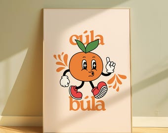 Cúla Búla, język irlandzki Gaeilge Print, plakat, sztuka ścienna, sypialnia, przedpokój, A4 A3