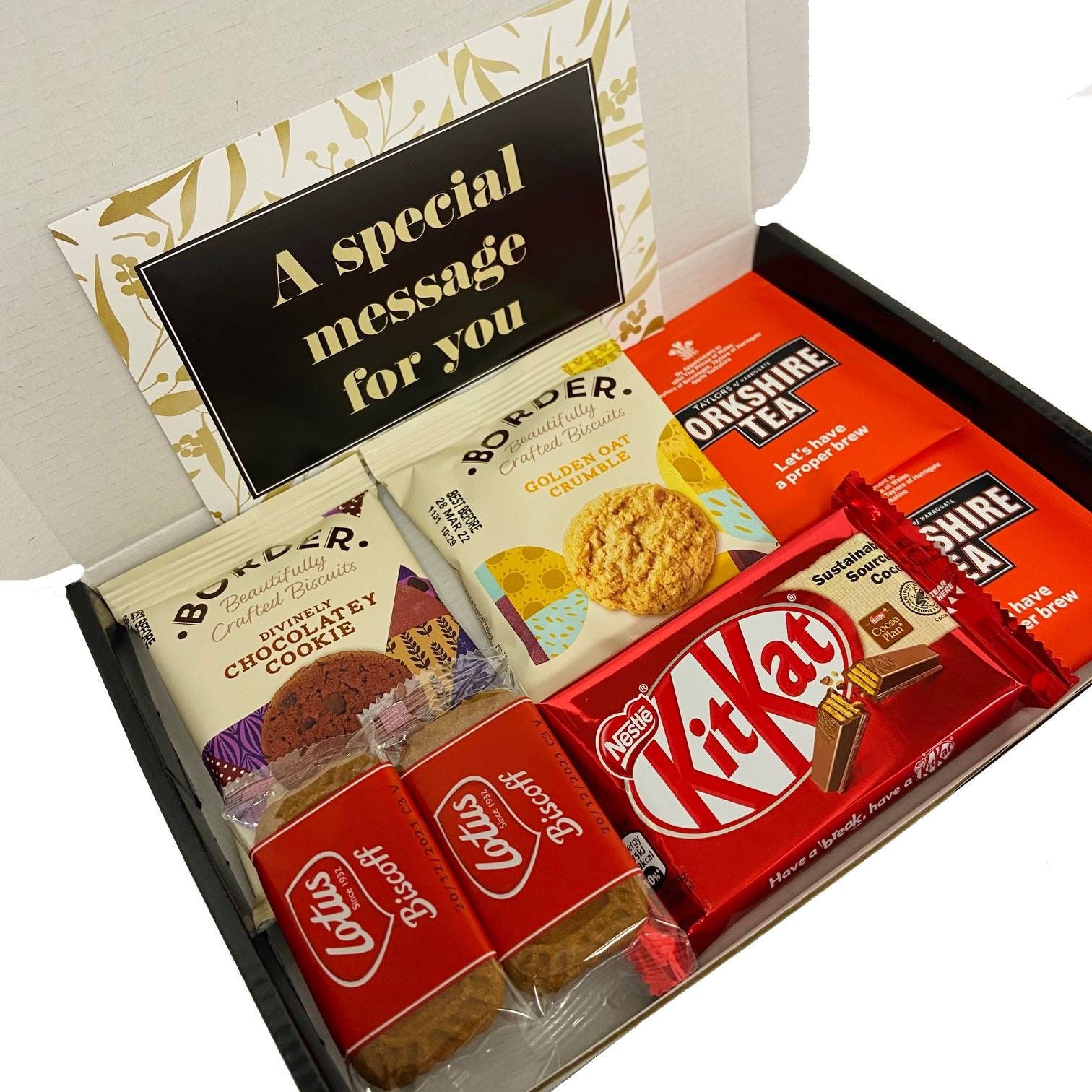 Yorkshire Tea Biscuits and Chocolate Treat Gift Box with FREE Etsy