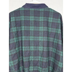 Pendleton NWT Sweater Mens XL Black Watch Plaid Wool Cardigan USA Vintage 90s image 10