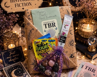Blind Date With A Book Clues Historical Women's fiction Celestial TBR Card Tarot