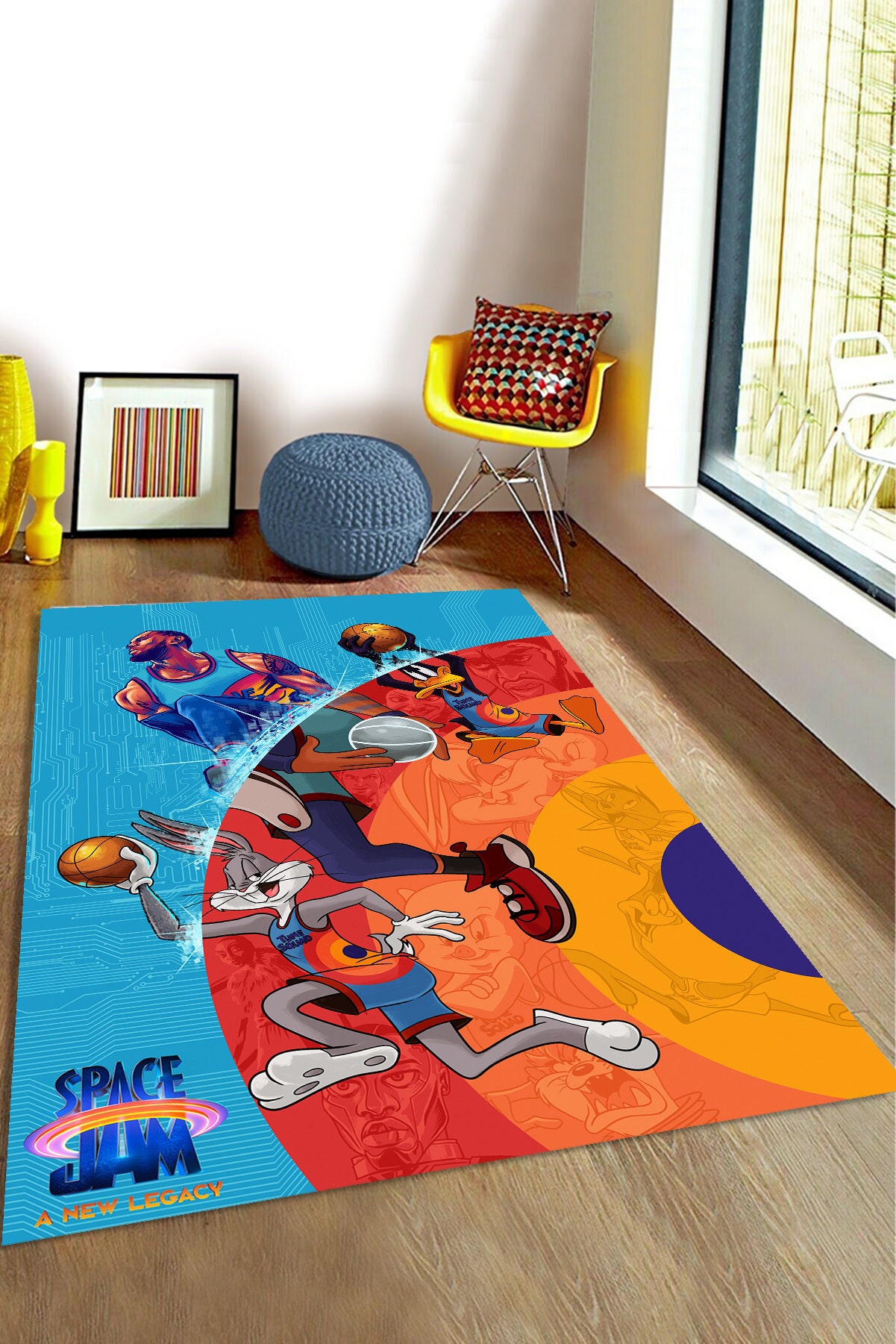 1996 Space Jam Rug ラグ 142x113