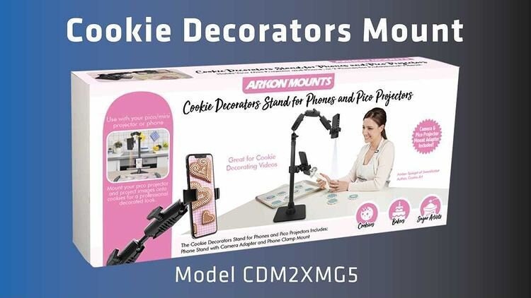 Cookie Decorators Mount Stand for Phones and Pico Projectors 