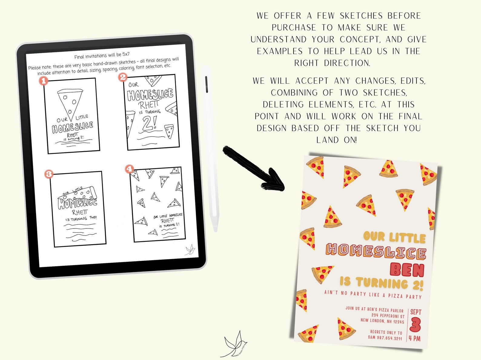 Custom Party Invitation Design Made to Order Invites Design - Etsy