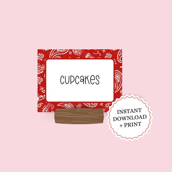 Western Food Label - Etsy