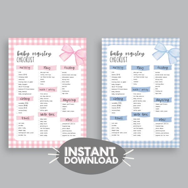 Baby Registry Etsy