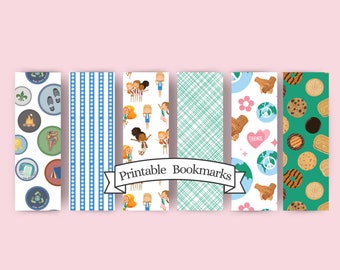 Girl Scouts Printable Bookmark Set | Daisy, Brownie, Junior, Cadette Girl Scout | Gifts and Activities for Troop Leaders or Scouts