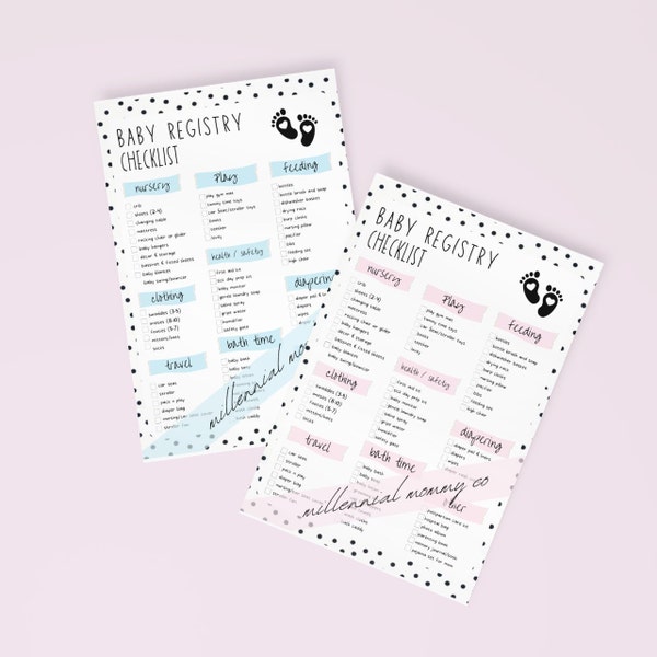 Baby Registry Checklist {New Mom Checklist, First Baby List, Baby Girl, Baby Boy}