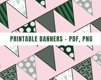 Printable Golf Themed Party Banner | Birthday, Bachelor, Retirement Party Golf Decorations | Instant Download Golf Ball Banner, Garland