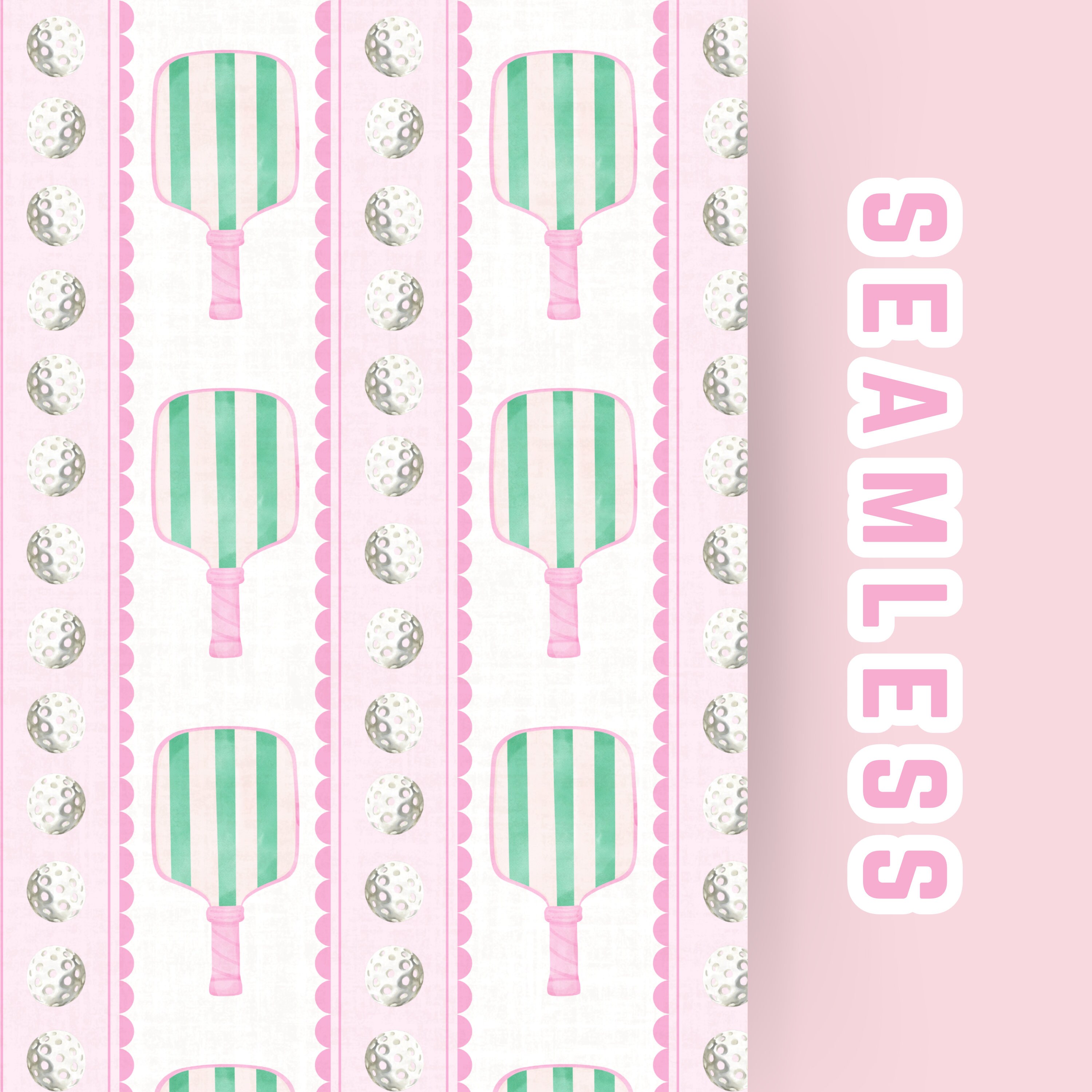 Seamless Scalloped Pickle Ball Pattern | Instant Download, Digital ...