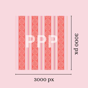 Instant Download Volleyball Digital Paper Bundle, Seamless | Colorful, Pink, Girly Volleyball Player Patterns for Scrapbooking, Crafting image 5