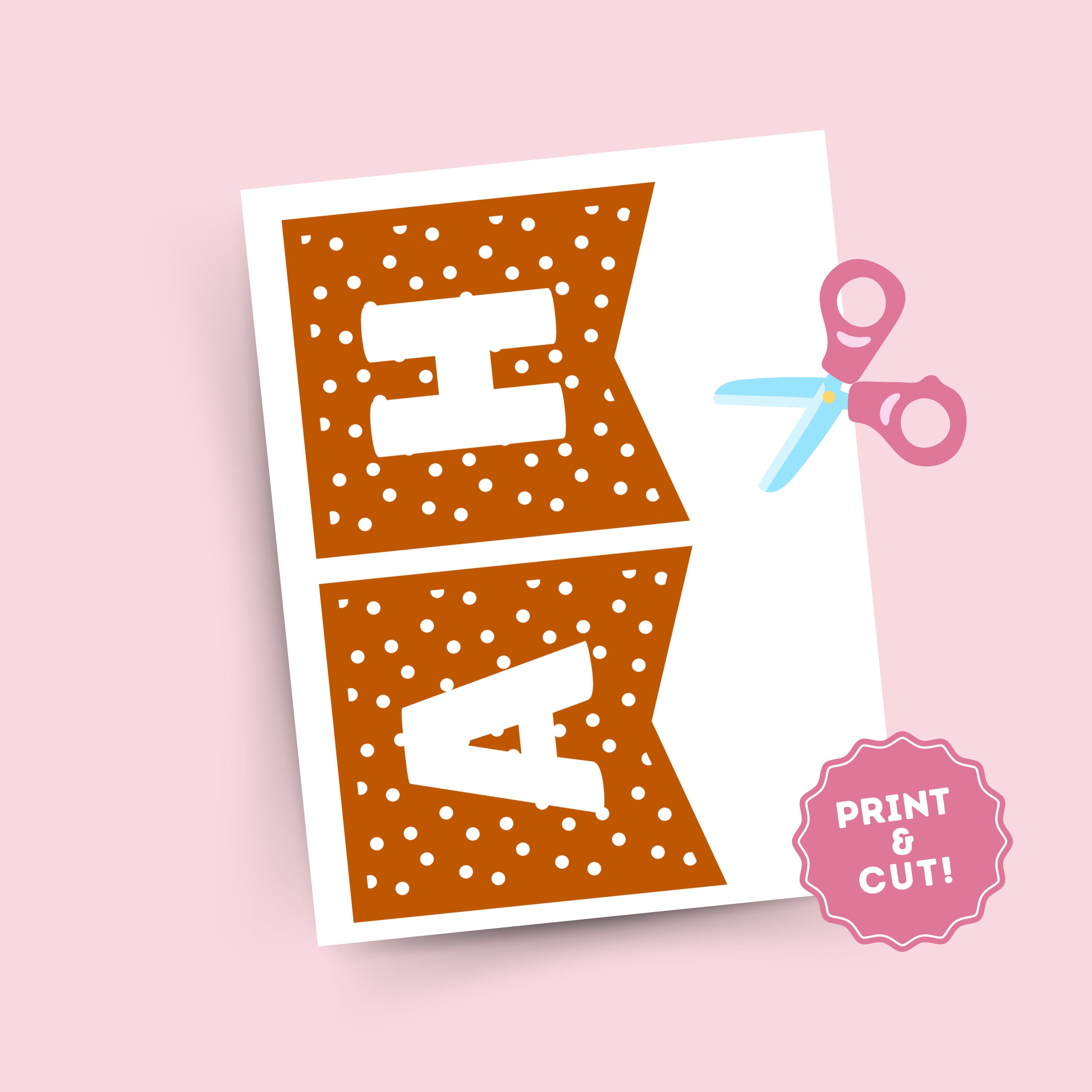 Burnt Orange Graduation Banner Instant Download, Printable, PDF, PNG ...