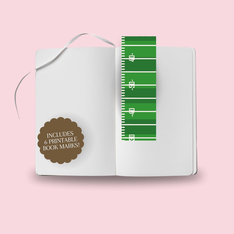 Printable Football Bookmarks for Kids, Football Team Mom Ideas ...