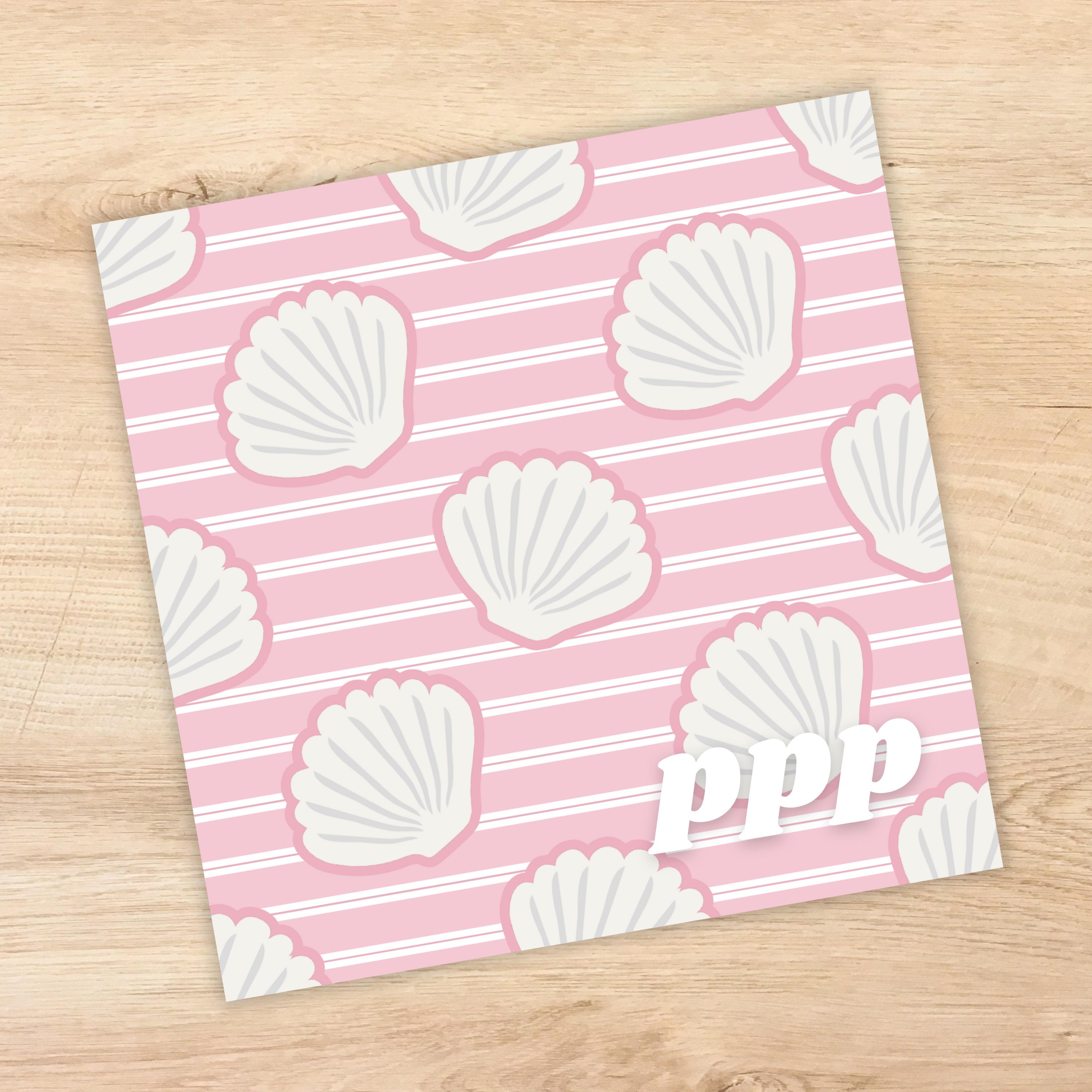 Seamless Pink Seashell Pattern | Instant Download, Digital Paper for ...