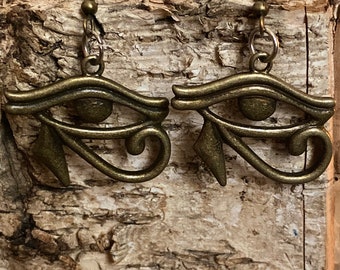 Orecchini A Cerchio Eye Of Horus In Argento 925 - Nodo Celtico, Simbolo Di Protezione, Gioielli Etnici Per Donna, Confezione Regalo, 16mm - 3