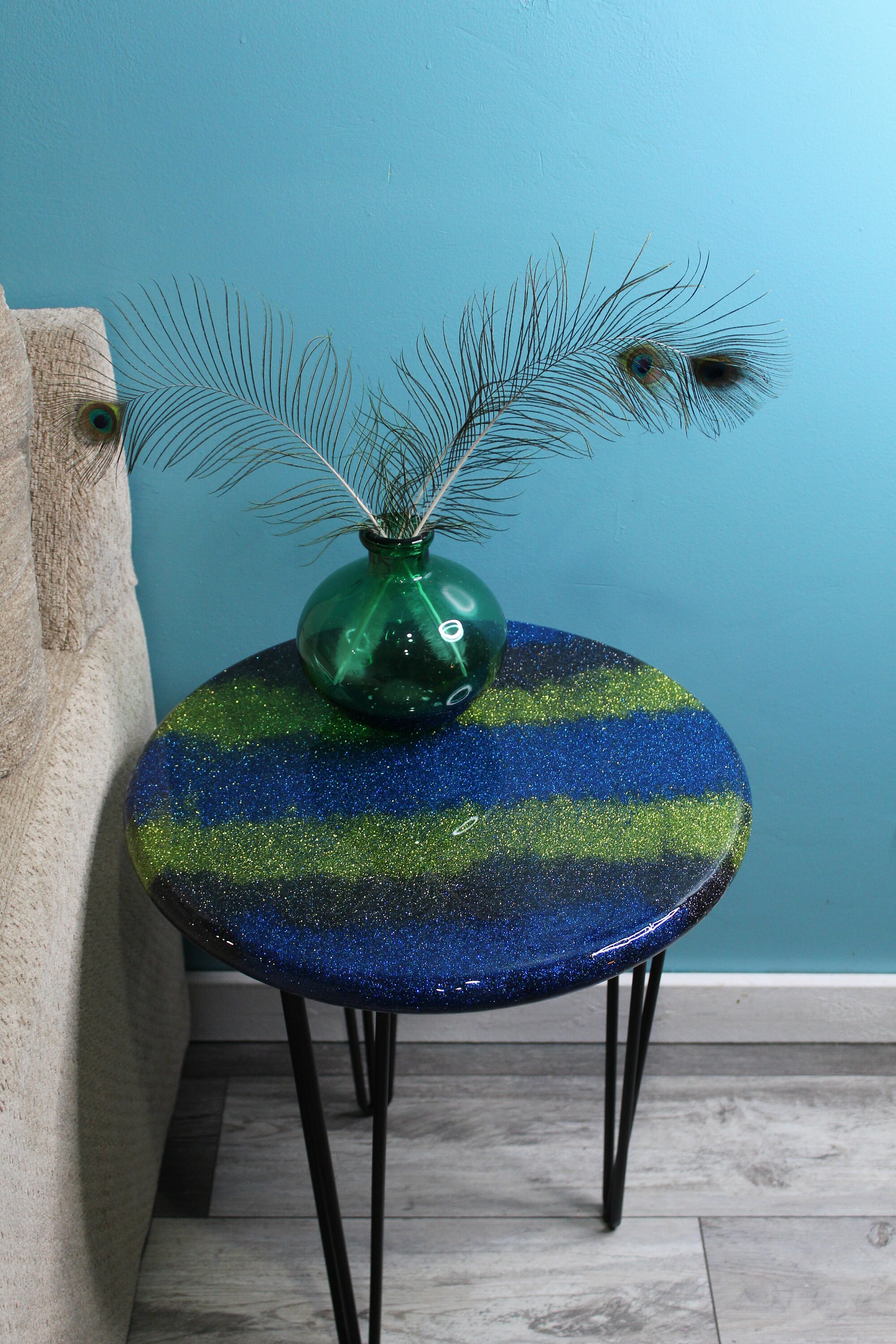 Glitter Resin Table/ Glitter Epoxy Resin Table/ Epoxy Resin Etsy