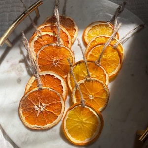 Dried Orange Slice Ornaments | Natural Decor | Nordic Holiday Decor | Dried Citrus for Garlands, Trees, Table Settings