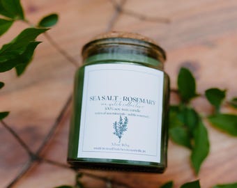 Soy Wax Apothecary Candle | Clean Burning Candle with Soy Wax, Clean Scents | Small Batch, Hand-Poured Candles | Earthy Scents