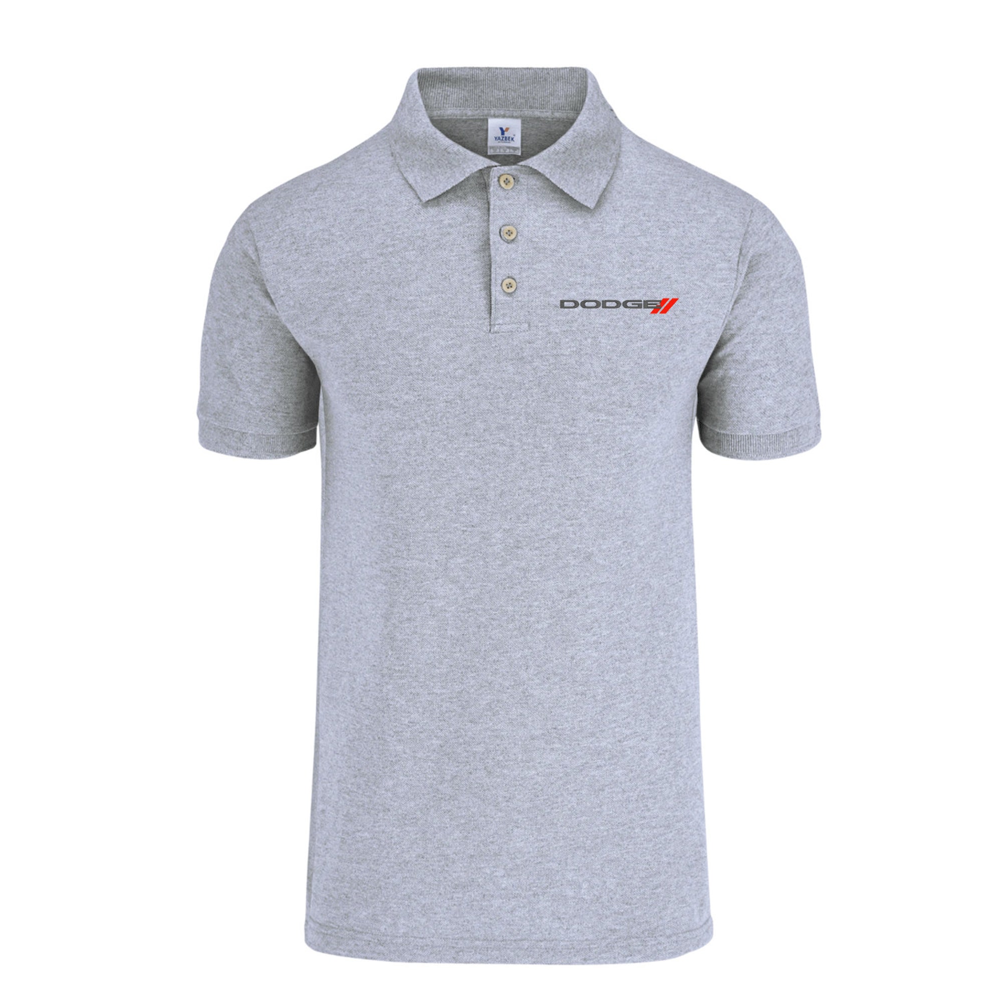 Discover Dodge Logo Embroidery Delivery Men Fitted Polo Shirt