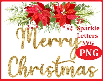 Christmas Font Sparkle, Holiday Sparkle, SVG Christmas Alphabet, Christmas SVG,  Christmas Fonts, + Bonus Swashes & 60 FONTS!