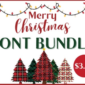 Christmas Font Bundle, 75 Fonts! A Gorgeous Collection of Fonts, Holiday Font Bundle, Holiday Fonts, Bundle of Fonts + Bonus File!